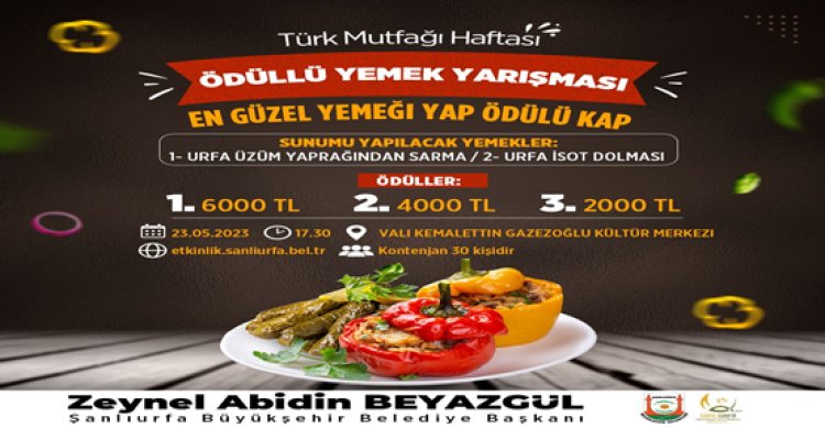 Şanlıurfa&#039;da yemek yarışması başladı