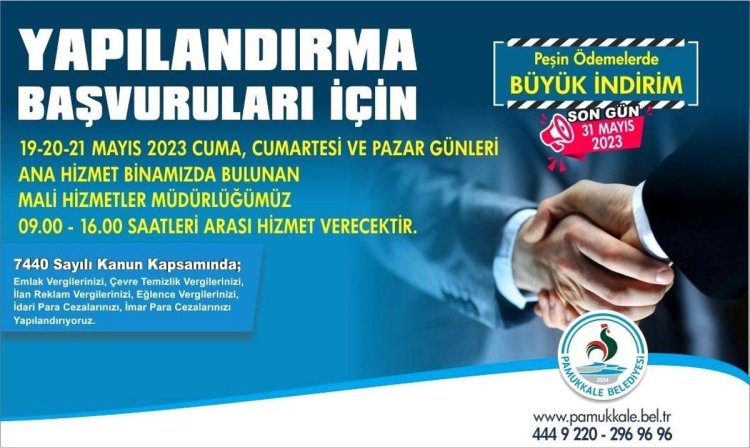 Pamukkale’de yapılandırma tatil günlerinde de devam edecek