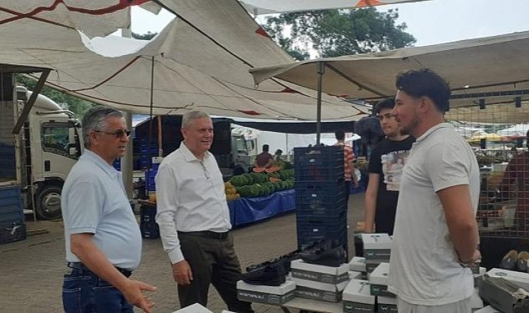 Başkan Topaloğlu’ndan Göynük Pazar esnafına ziyaret