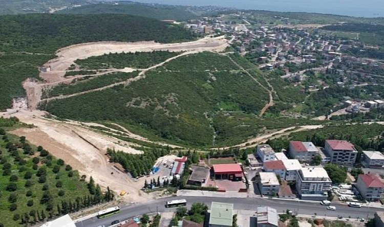 Dilovası Devlet Hastanesi bağlantı yolu ilerliyor