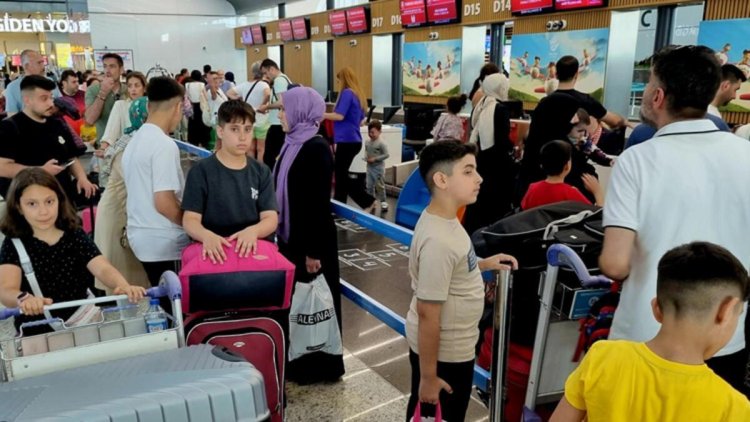 İstanbul Havalimanı’nda ‘karne tatili’ yoğunluğu