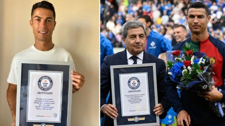 Onun için yaşın bir önemi yok! Ronaldo bu kez Guinness Rekorlar Kitabı’na girdi