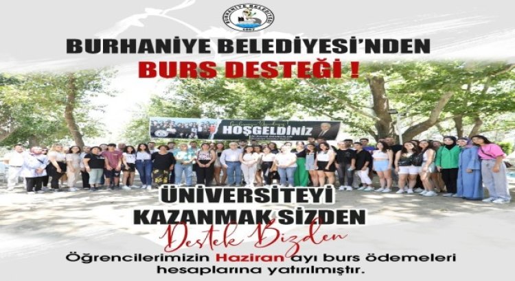 Burhaniyede üniversitelilerin bursları hesaplarında