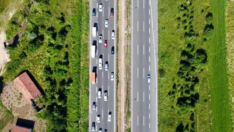 Kurban Bayramı tatili için Bolu’da yoğun araç trafiği