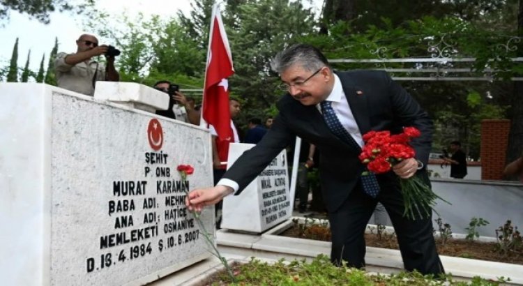 Depremde hayatını kaybedenlerin mezarlarına ziyaret