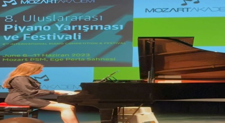 Piyano festivalinde Düzceyi temsil etti