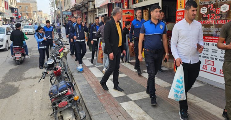 Viranşehir’de kaldırım işgaline sıkı denetim