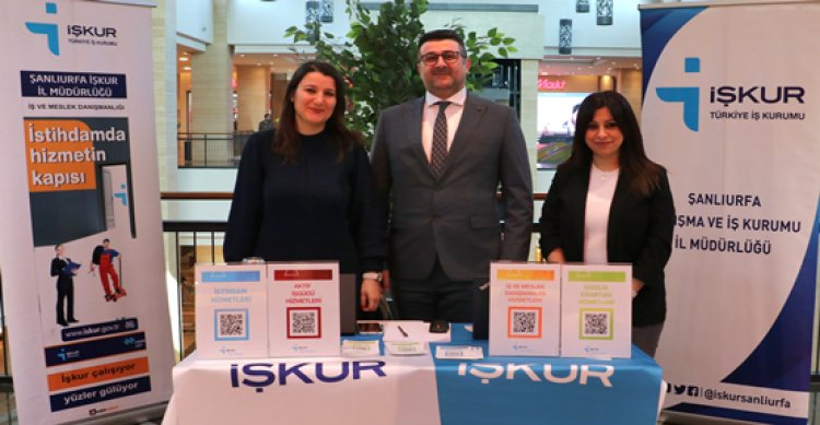 Şanlıurfa İŞKUR halkın yoğun olduğu yerlerde bilgilendirme stantları açıyor