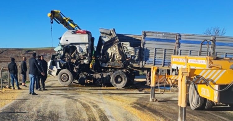 Şanlıurfa’da 2 tır çarpıştı, 2 ölü, 1 yaralı