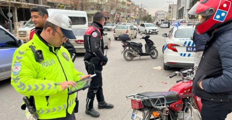 Şanlıurfa&#039;da 164 araç ve sürücüsüne ceza kesildi