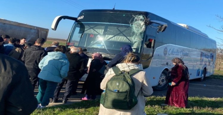 Şanlıurfa&#039;da yolcu otobüsü kaza yaptı!